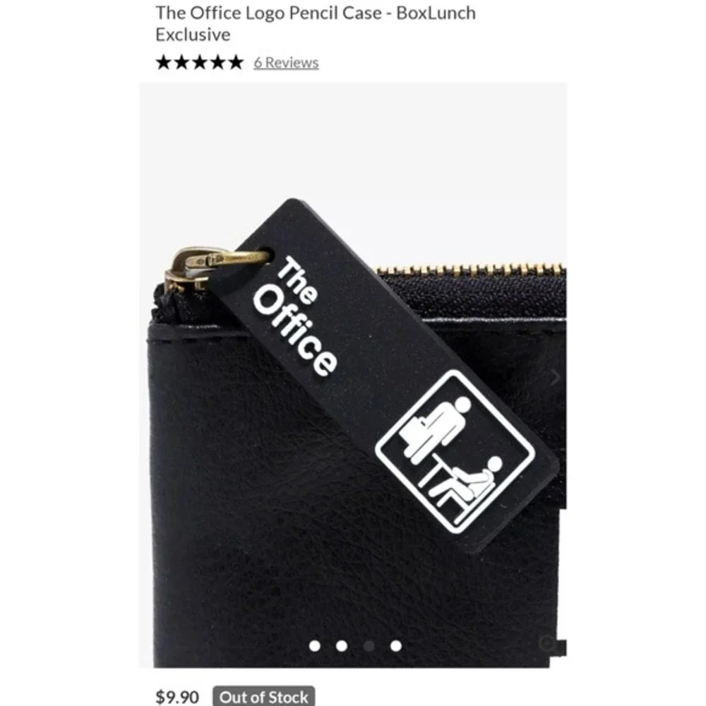BOXLUNCH The‎ Office Dunder Mifflin Logo Pencil Bag, Out Of Stock Online. NWOT